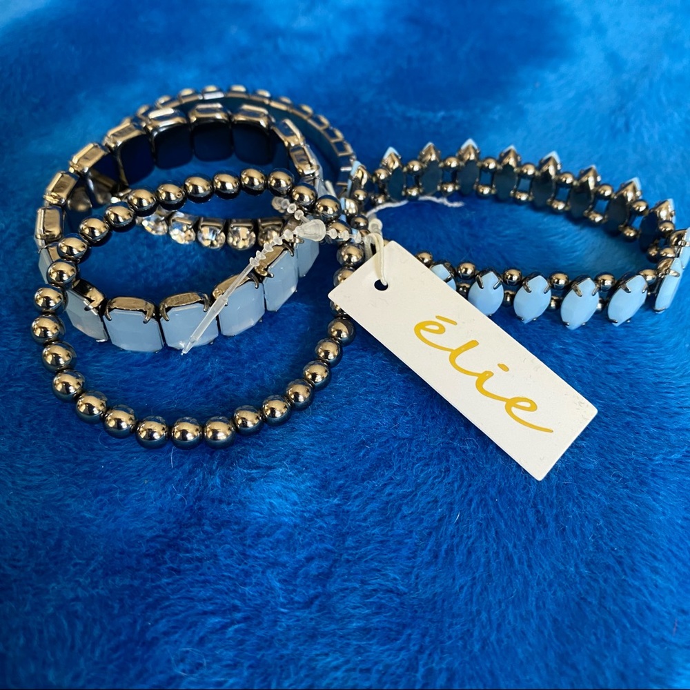Set of 4 Eli’s costume jewelry bracelets